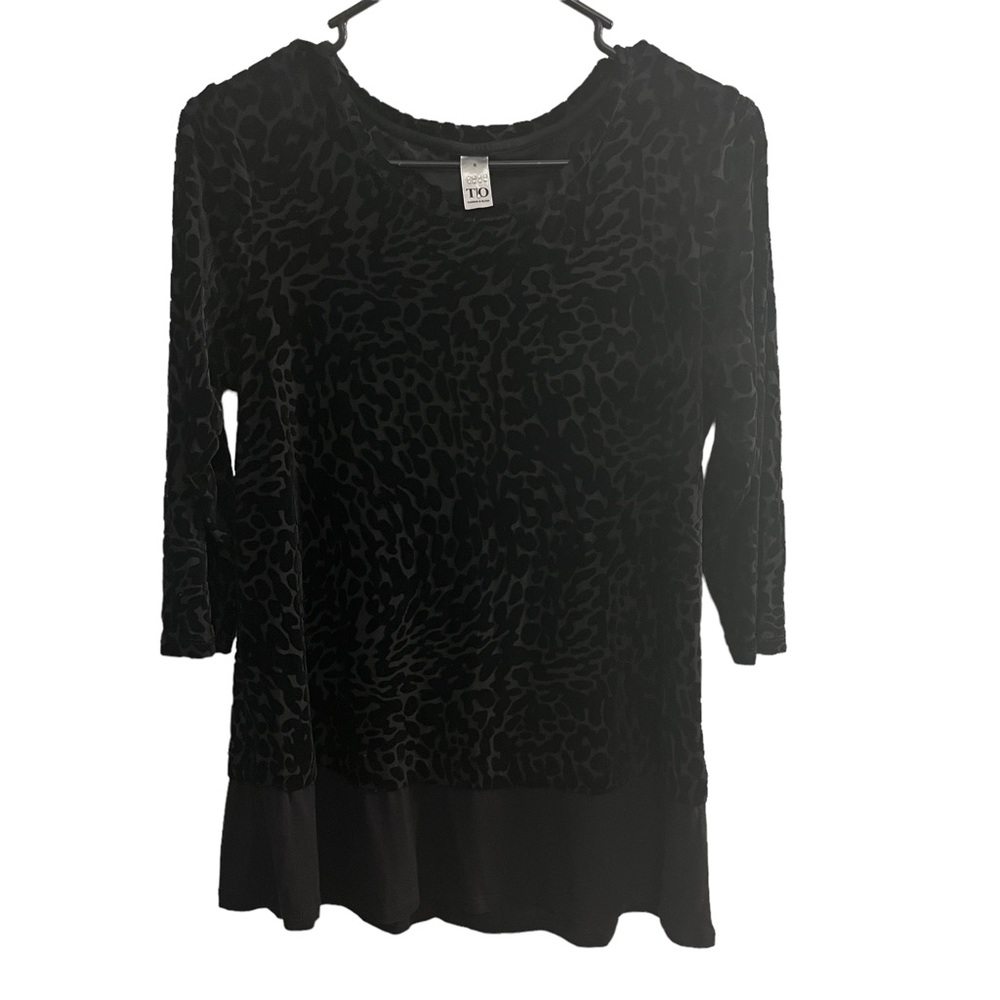 Black Leopard blouse
